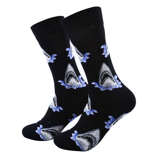Calcetines algodon estampado largo animales tiburones 539