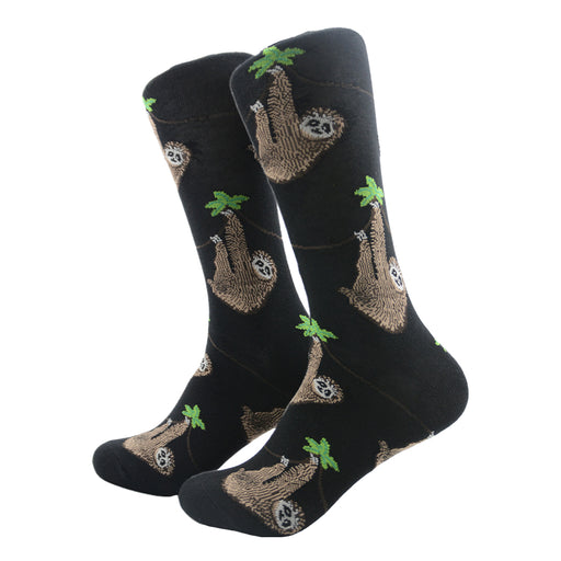 Calcetines algodon estampado largo perezoso 580
