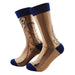 Calcetines algodon estampado largo reloj bolsillo 590