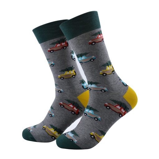 Calcetines algodon largos camionetas coloridas 658