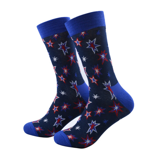 Calcetines algodon largos estrellas 706