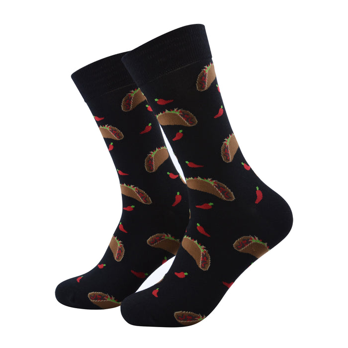 Calcetines algodon largos tacos mexicanos 695