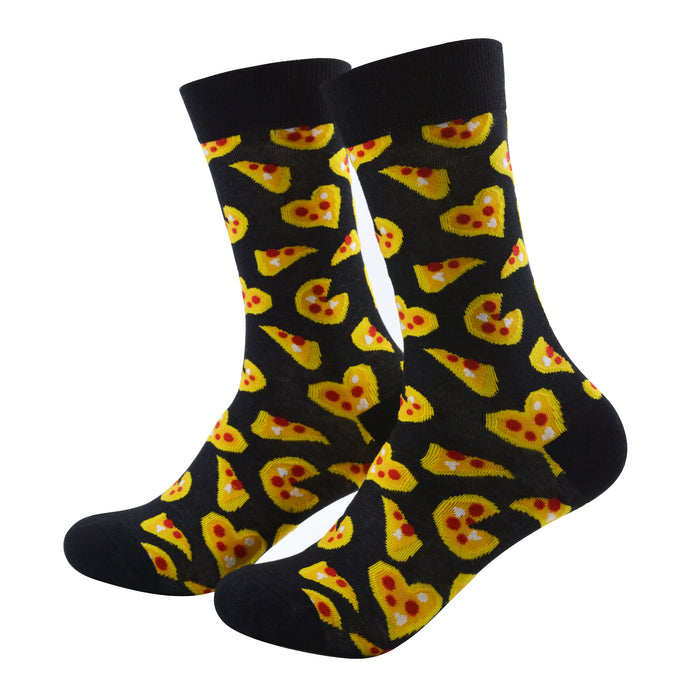Calcetines largos algodon corazones de pizza 310