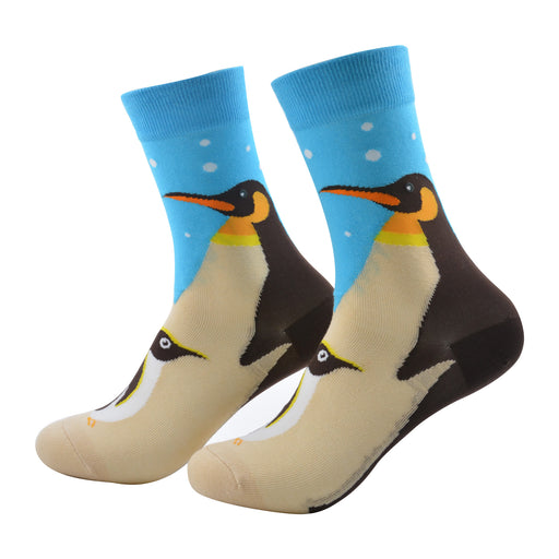 Calcetines largos algodon pinguinos mujer 412 