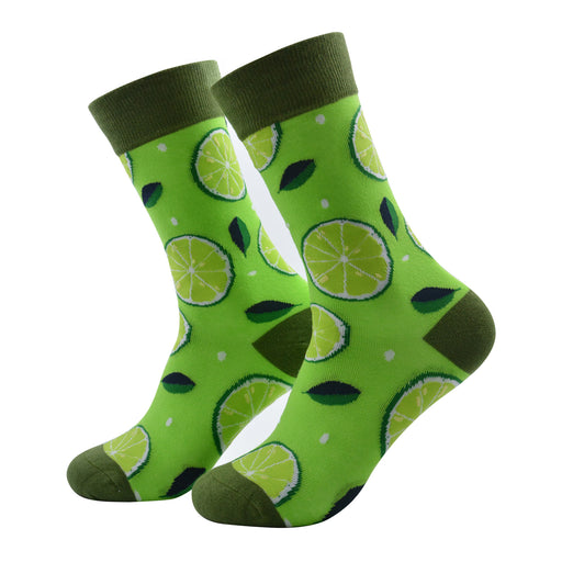 Calcetines largos algodon rodajas de limon 349