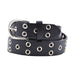 Cinturon tachas negro metal plateado 4222-1 detalle
