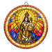 Colgante Cuadro santo religioso ceramica corcho Virgen de Andacollo 4054-1