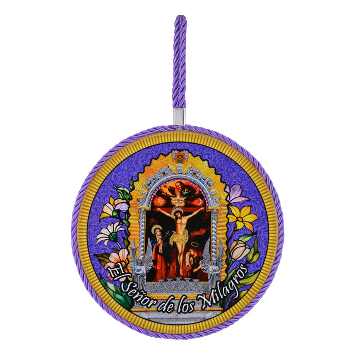 Colgante religioso ceramica corcho el senor de los milagros 4053-25