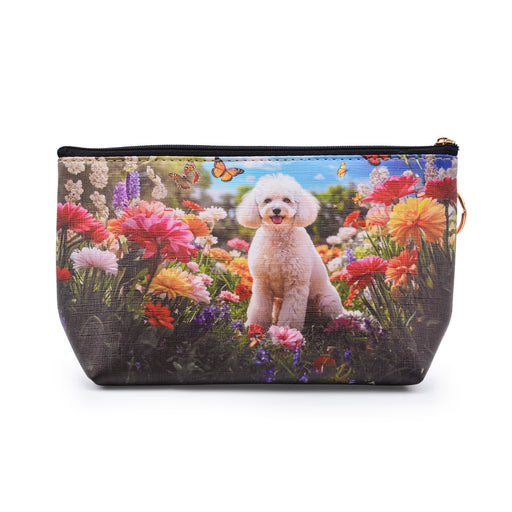 Cosmetiquero plastico perro floral jardin 3987-7