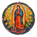 Cuadro pedestal santo religioso ceramica virgen de guadalupe 4054-3