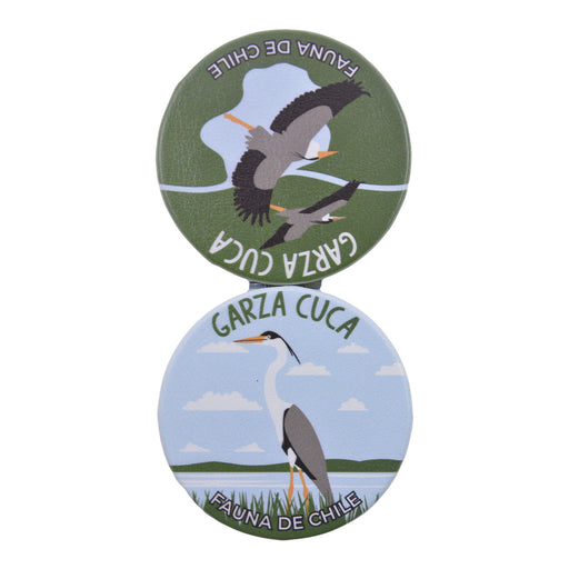 Espejo doble cara metal doble diseno garza cuca 4137-7