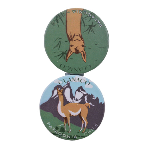 Espejo doble cara metal doble diseno guanaco 4137-19