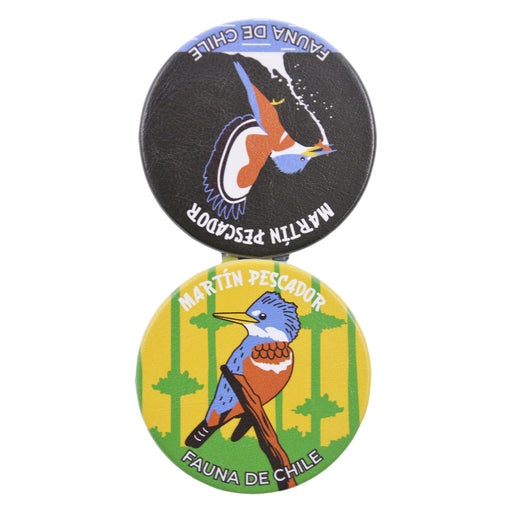 Espejo doble cara metal doble diseno martin pescador 4137-13