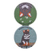 Espejo doble cara metal doble diseno zorro chilote 4137-11