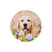 Iman ceramica corcho flores perro golden 5130-20