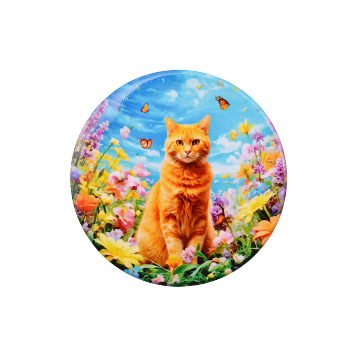 Iman ceramica corcho jardin gato amarillo 5131-17