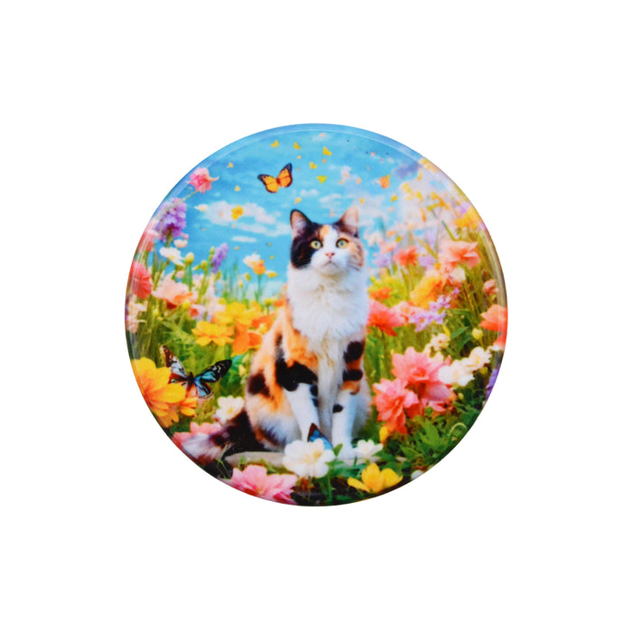 Iman ceramica corcho jardin gato calico 5131-16