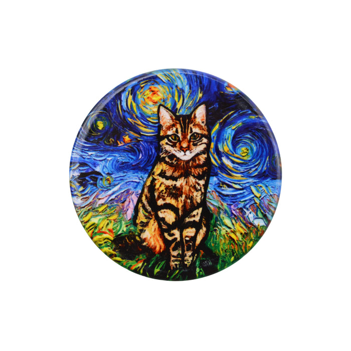 Iman ceramica corcho pintura gato romano 5131-1