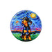 Iman ceramica corcho pintura perro salchicha negro 5130-2