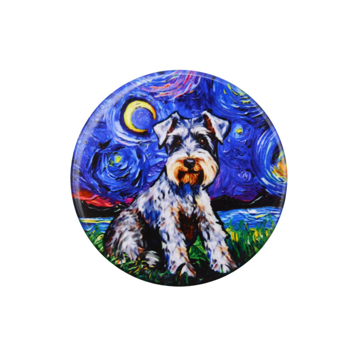 Iman ceramica corcho pintura perro schnauzer 5130-11