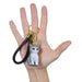 Llavero gato gris plastico metal 4201-3