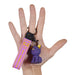 Llavero gato morado plastico metal 4040-2