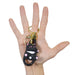 Llavero gato negro gordo plastico metal 4202-2