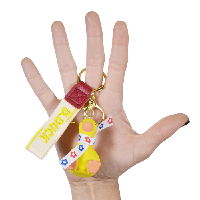 Llavero pato amarillo plastico 4036-1