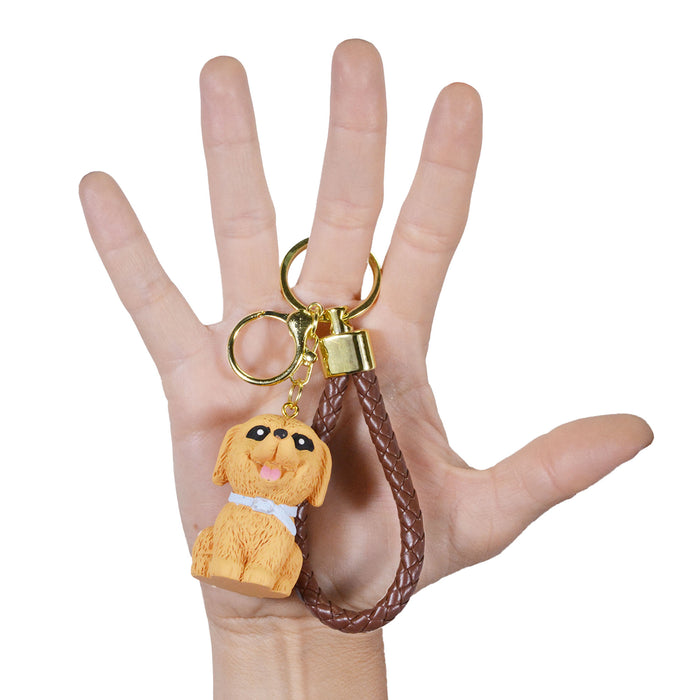 Llavero perro plastico metal perro golden 4039-2