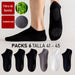 Pack 6 calcetines invisibles antideslizante hombre 4001  bambu