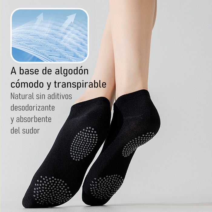 Portada Pack 6 calcetines invisibles antideslizante mujer bambu 4002