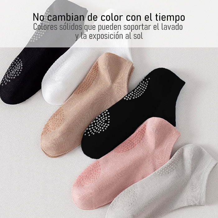 Portada Pack 6 calcetines invisibles antideslizante mujer bambu 4002