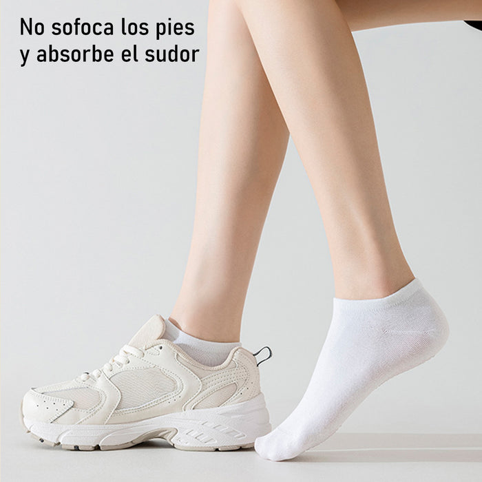 Portada Pack 6 calcetines invisibles antideslizante mujer bambu 4002