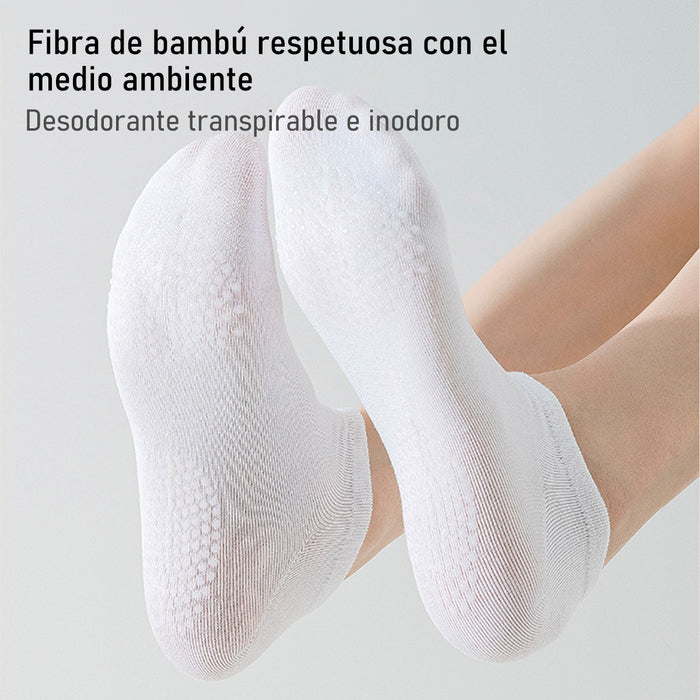 Portada Pack 6 calcetines invisibles antideslizante mujer bambu 4002