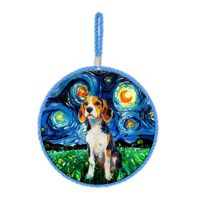Posaolla ceramica corcho pintura perro beagle 4112-4