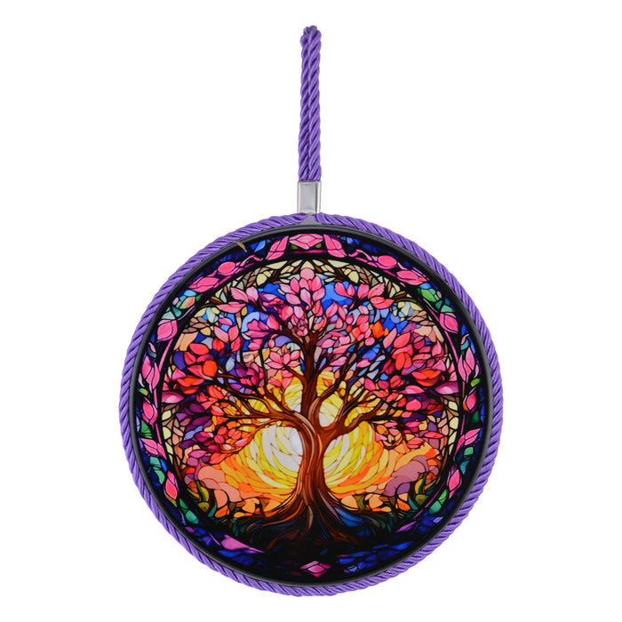 Posaolla colgante ceramica corcho arbol de la vidahilo morado 4214-3