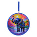 Posaolla colgante ceramica corcho elefante hilo azul 4217-5