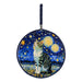 Posaolla gato calico noche estrellada van gogh colgante corcho ceramica 3966-5
