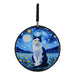 Posaolla gato negro blanco noche estrellada van gogh colgante corcho ceramica 3966-6