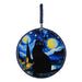 Posaolla gato negro noche estrellada van gogh colgante corcho ceramica 3965-1