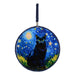 Posaolla gato negro noche estrellada van gogh colgante corcho ceramica 3965-3