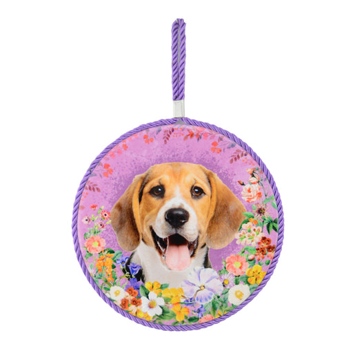 Portada Posaolla perro floral ceramica beagle 3854-4