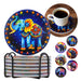 Posavasos ceramica corcho elefante flores  4221