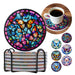 Posavasos ceramica corcho mariposas flores 4219