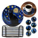 Posavasos gatos negros ceramica corcho base 3964