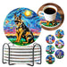 Posavasos perro ceramica corcho van gogh pintura pastor aleman 4147