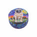 Velas aromaticas pintura perros metal pug 4071-9