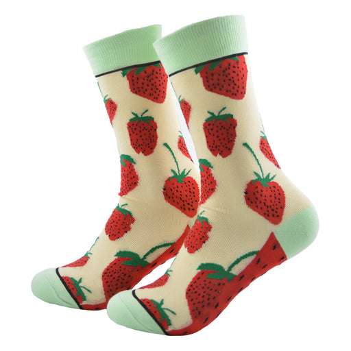 Portada calcetin algodon largo frutilla 262