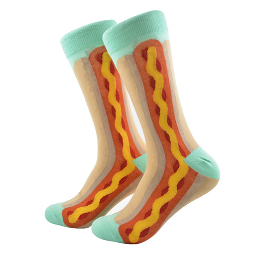 Portada calcetin algodon largo hot dog 538