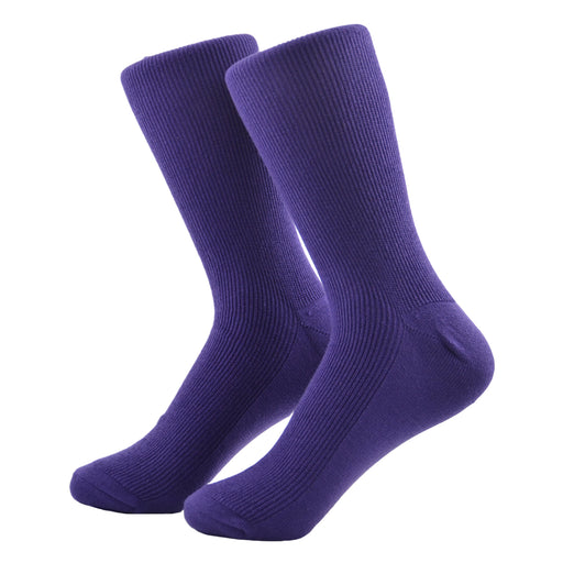 Portada calcetin algodon largo morado liso 4005-4